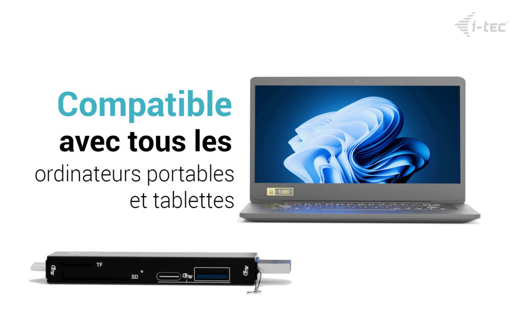 I-TEC USB-C / USB-A Dongle SD TF and 2x USB 1x USB-A 1x USB-C