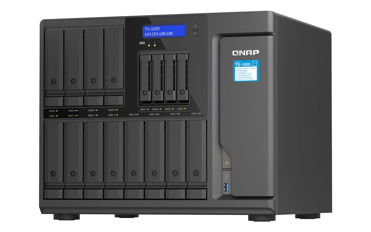 16-Bay NAS IntelAtomC5125 8GB DDR4 2.5Gb