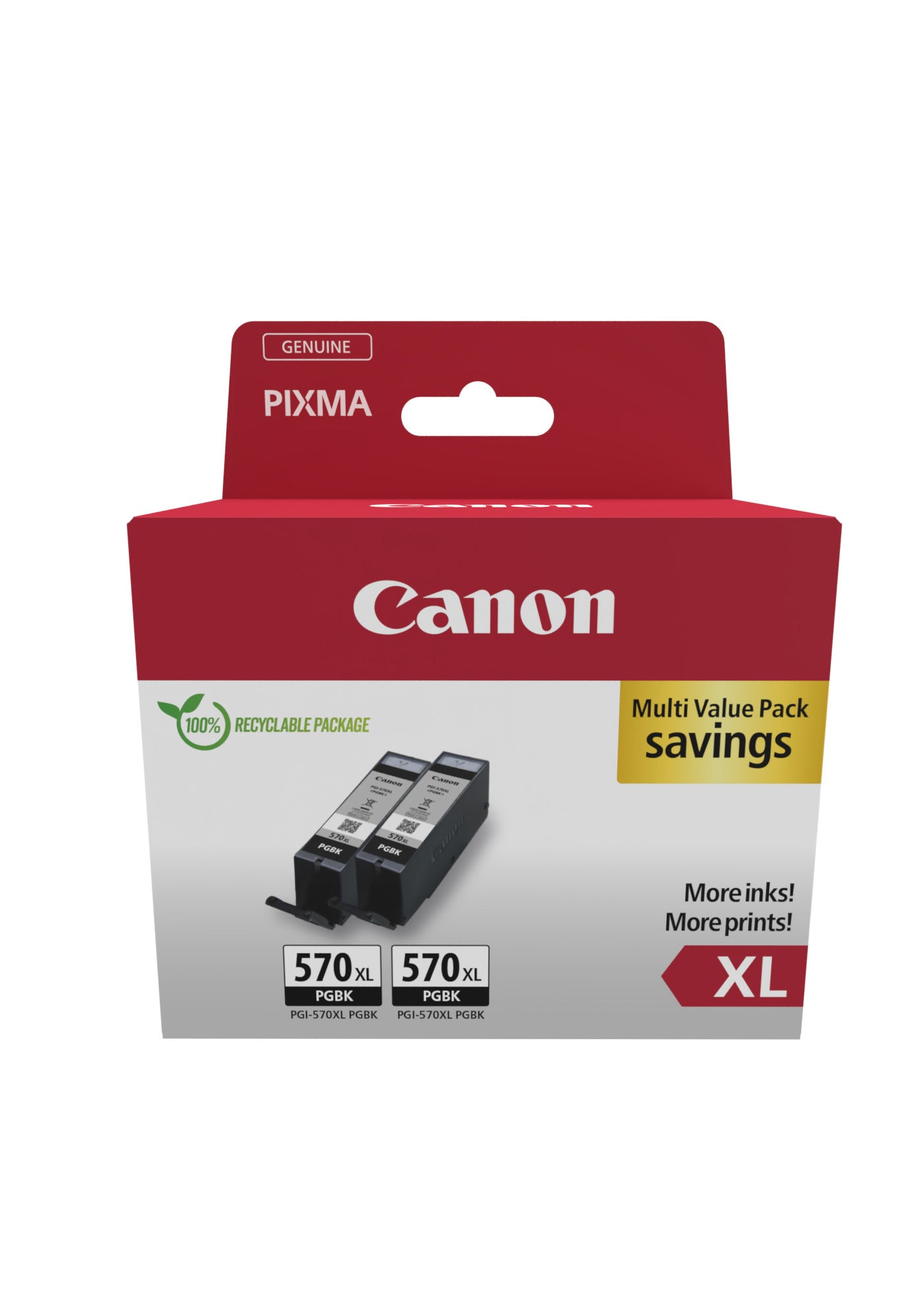 CANON PGI-570XL Ink Cartridge BK TWIN BL SEC