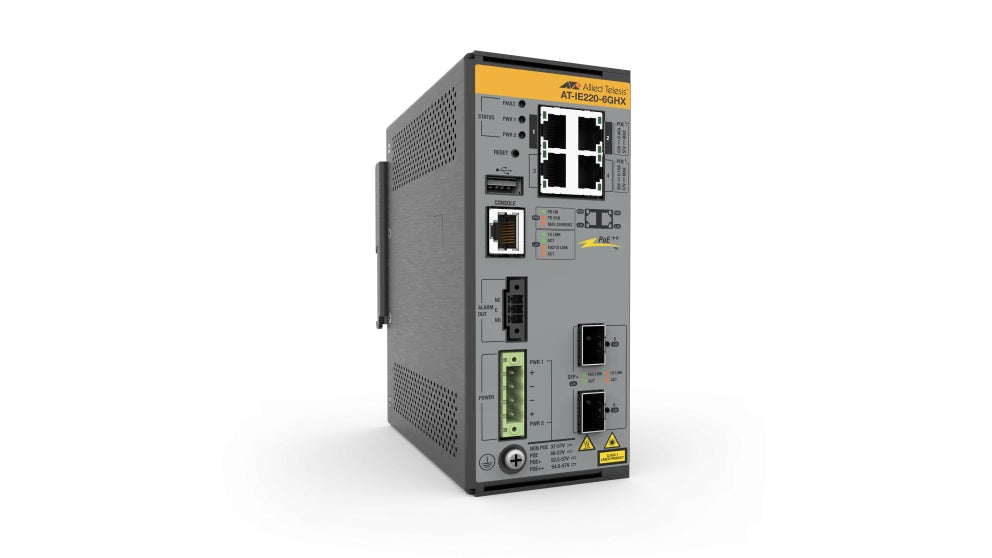 Switch.Indus IP30 L2+ 4x10/100 /1000TX PoE++ 802.3bt 2 x SFP
