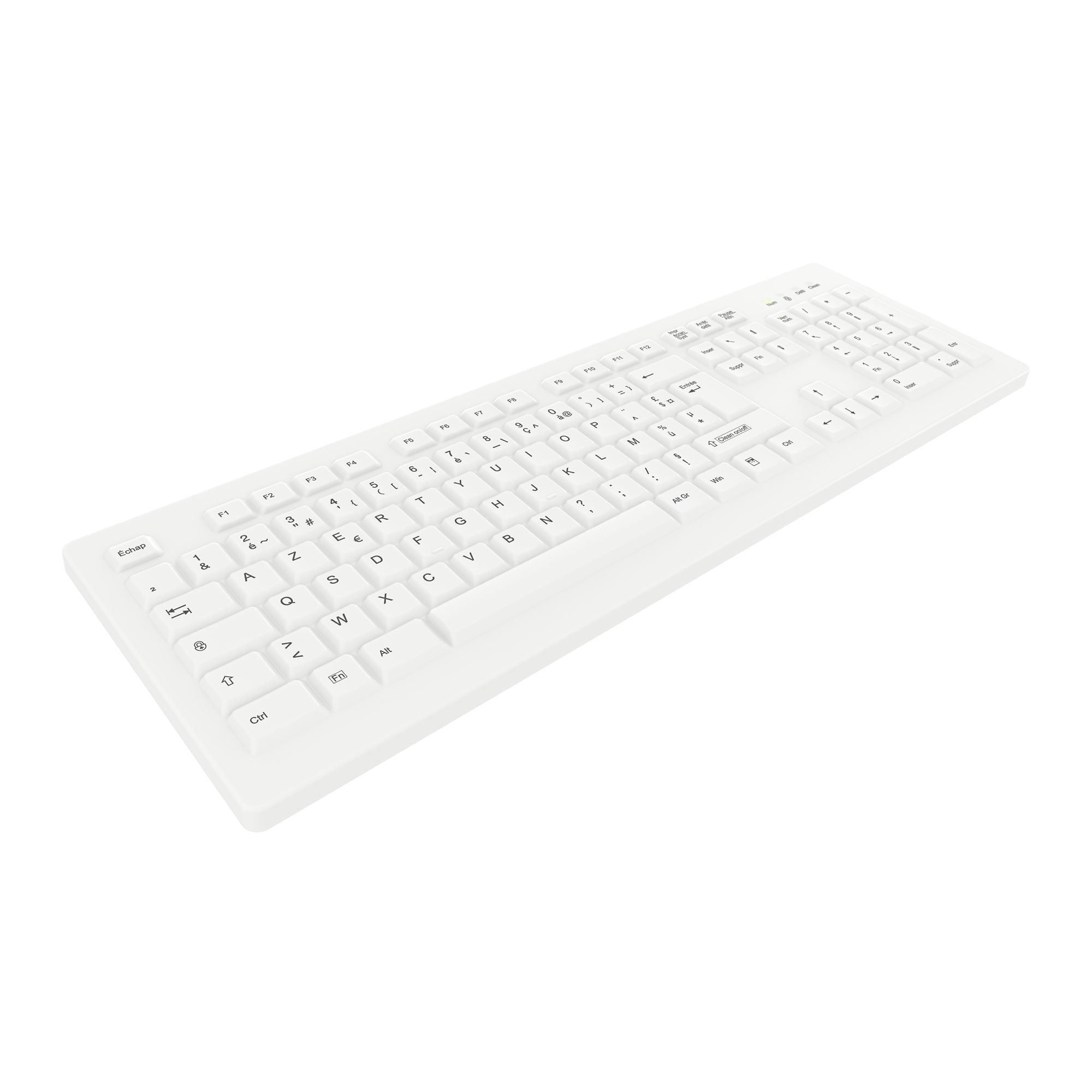 CONTOUR ACTIVE KEY Clavier sans fil AK-C8100 AZERTY blanc