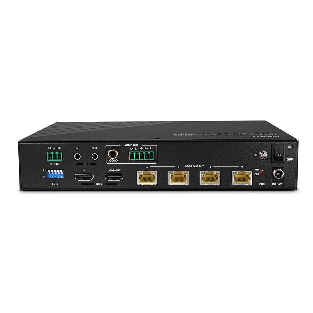 LINDY 100m Cat.6 4 Port HDMI 4K60 HDBT Splitter Extender