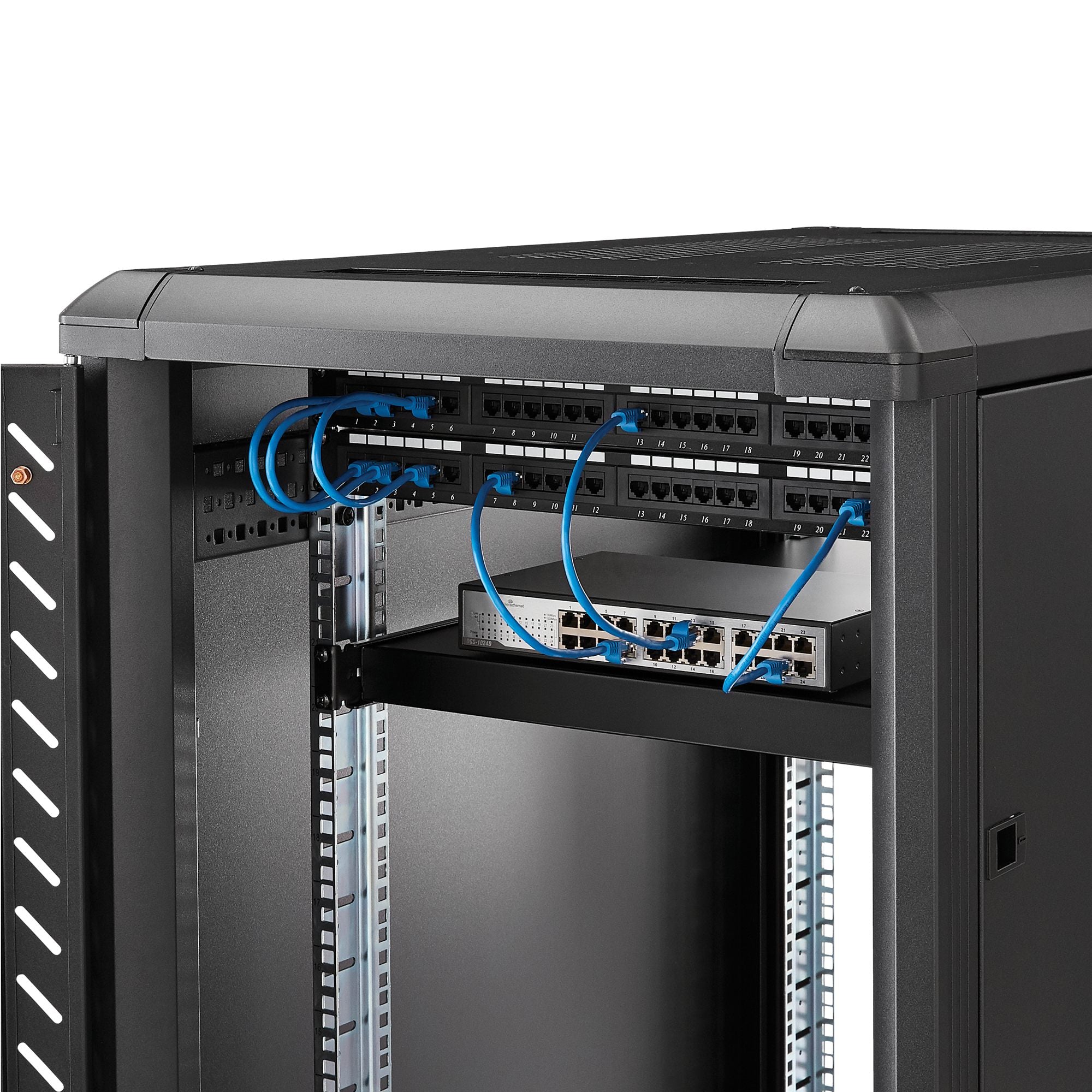 1U Adjustable Depth Rack Mount Shelf