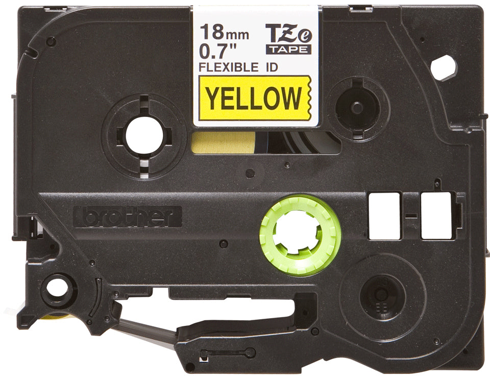 BROTHER P-TOUCH TZE-FX641 noir sur jaune  18mm