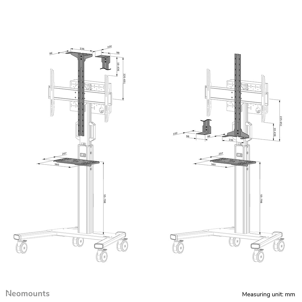 NEOMOUNTS AFLS-825WH1 Support vidéobar et kit multimédia - universel