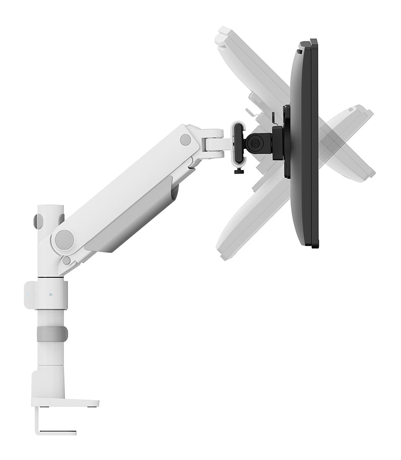 NEOMOUNTS DS65S-950WH2 Support décran à fixer 24-34p - ressort à gaz - Topfix - multiréglable - arrêt 180