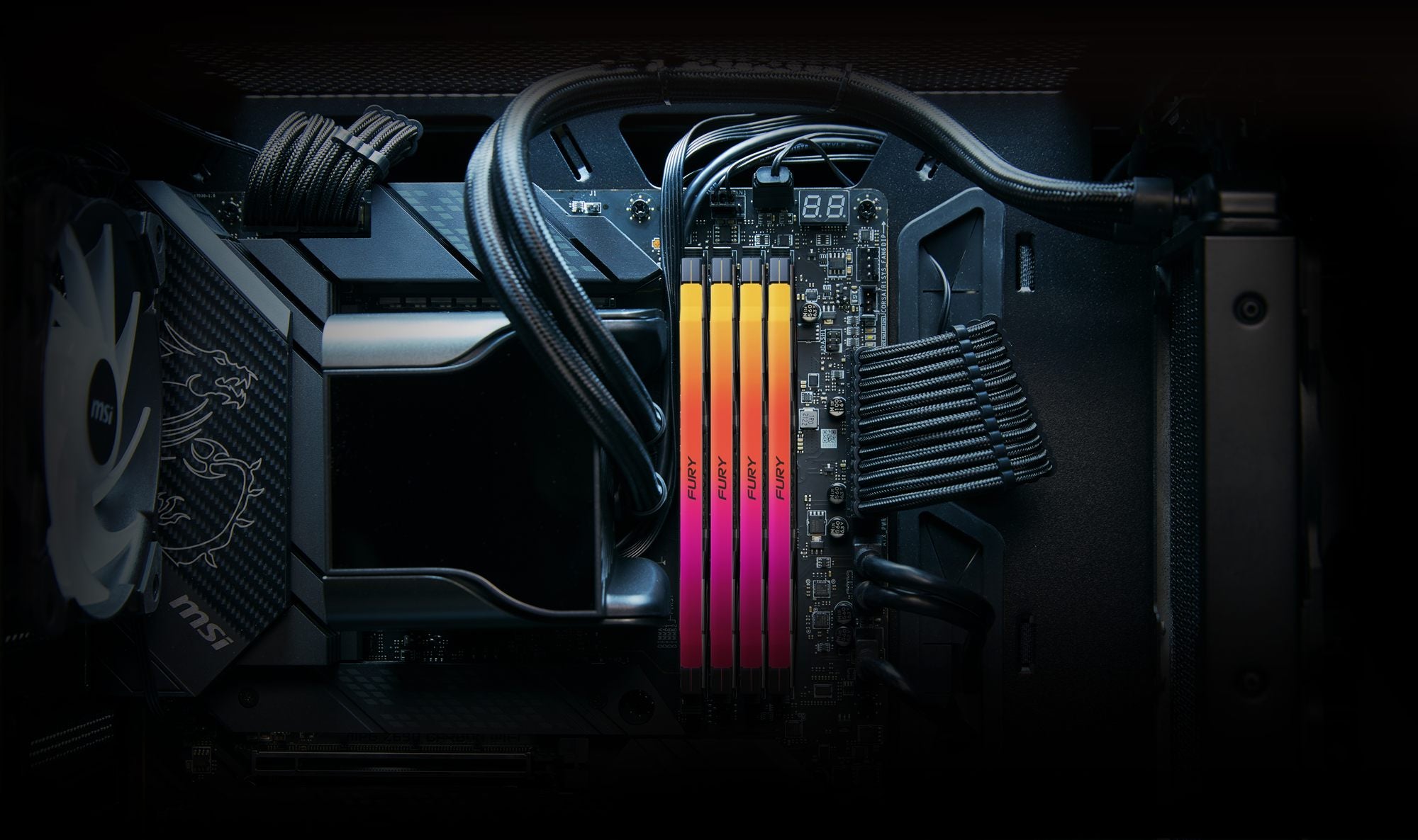 KINGSTON 24Go 8000MT/s DDR5 CL38 DIMM FURY Renegade RGB Silver