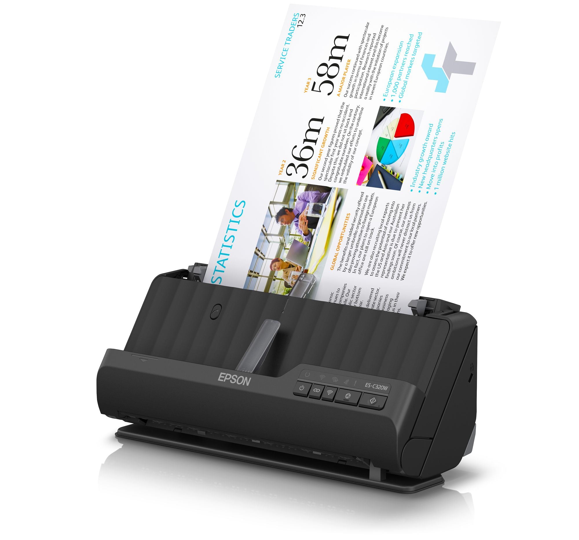 EPSON WorkForce ES-C320W Scanner 30ppm