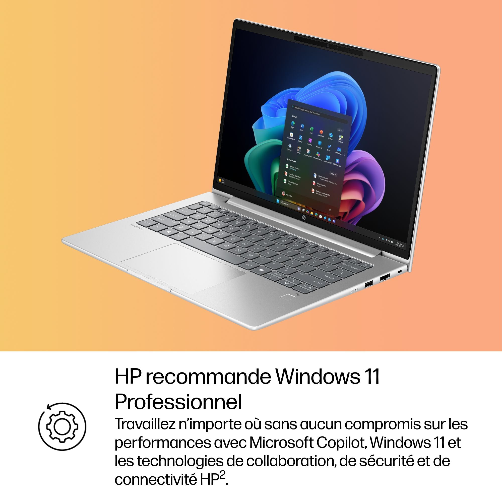 HP ProBook 4 G1q Snapdragon X1-26-100 14p WUXGA 16Go 512Go SSD UMA W11P 1/1/0