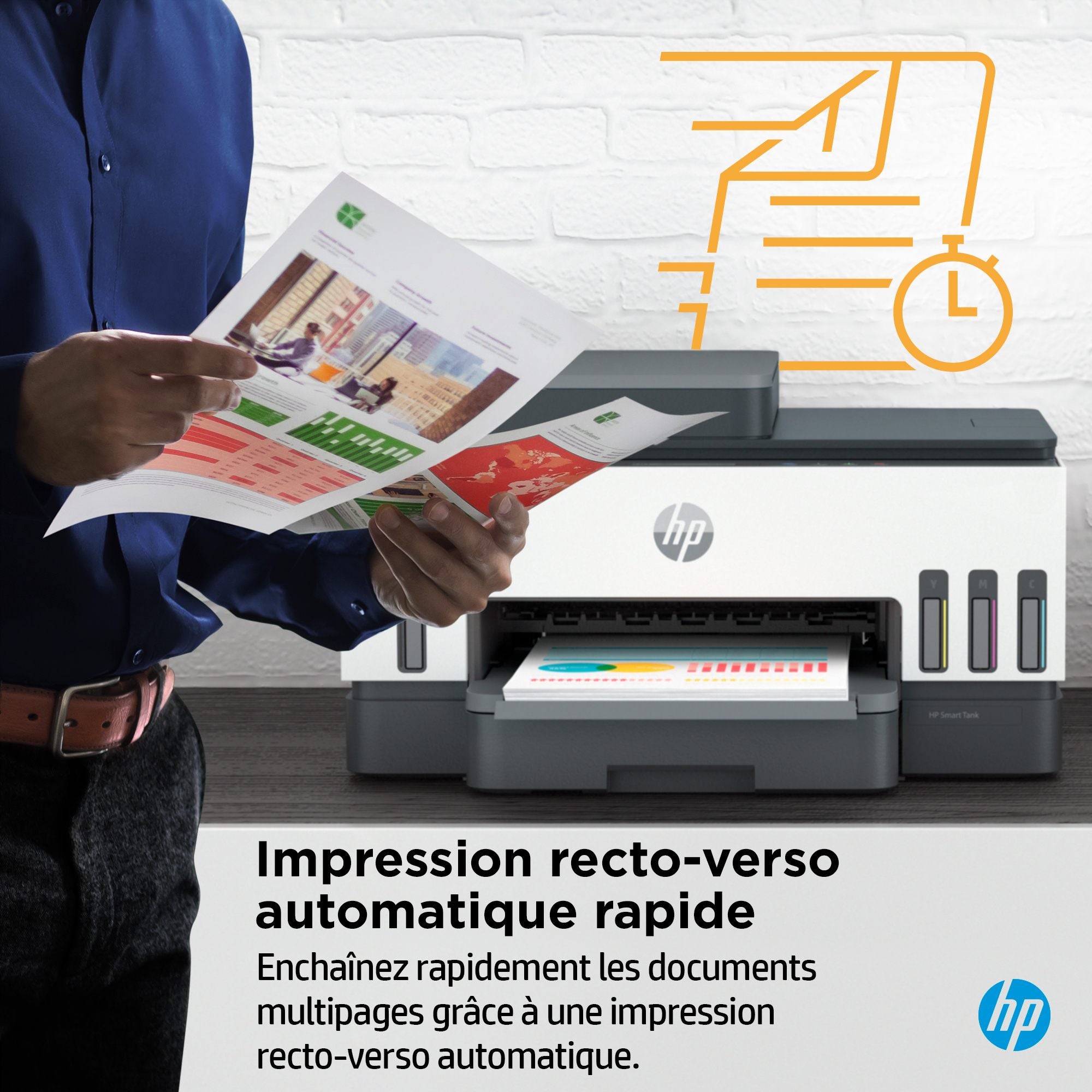HP Smart Tank 7305 All-in-One MFP colour inkjet refillable A4 13ppm Copy 15ppm Print 250sheets USB LAN Wi-Fi Bluetooth