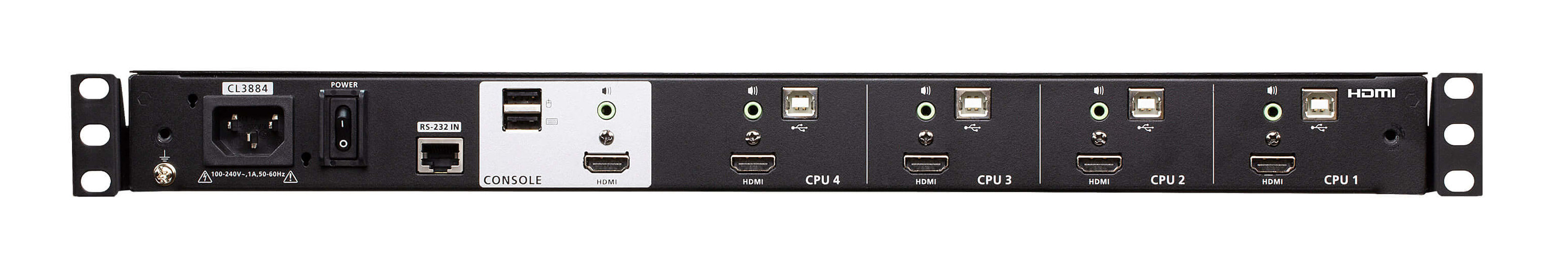 ATEN Premium CL3884NW CONSOLE LCD 4 ports HDMI/USB Dual rail