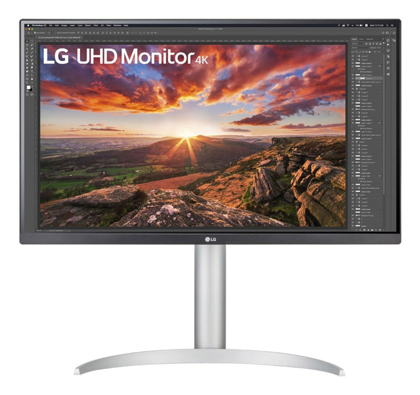 LG 27UP850K-W.AEU Écran LED - 27p - 3840 x 2160 4K UHD - IPS - 400 cd/m² - 1200:1 - DisplayHDR 400- 5ms - 2xHDMI, DP hauts parleurs