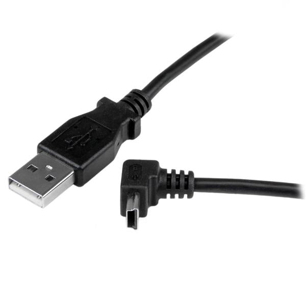1m USB to Up Angle Mini USB Cable