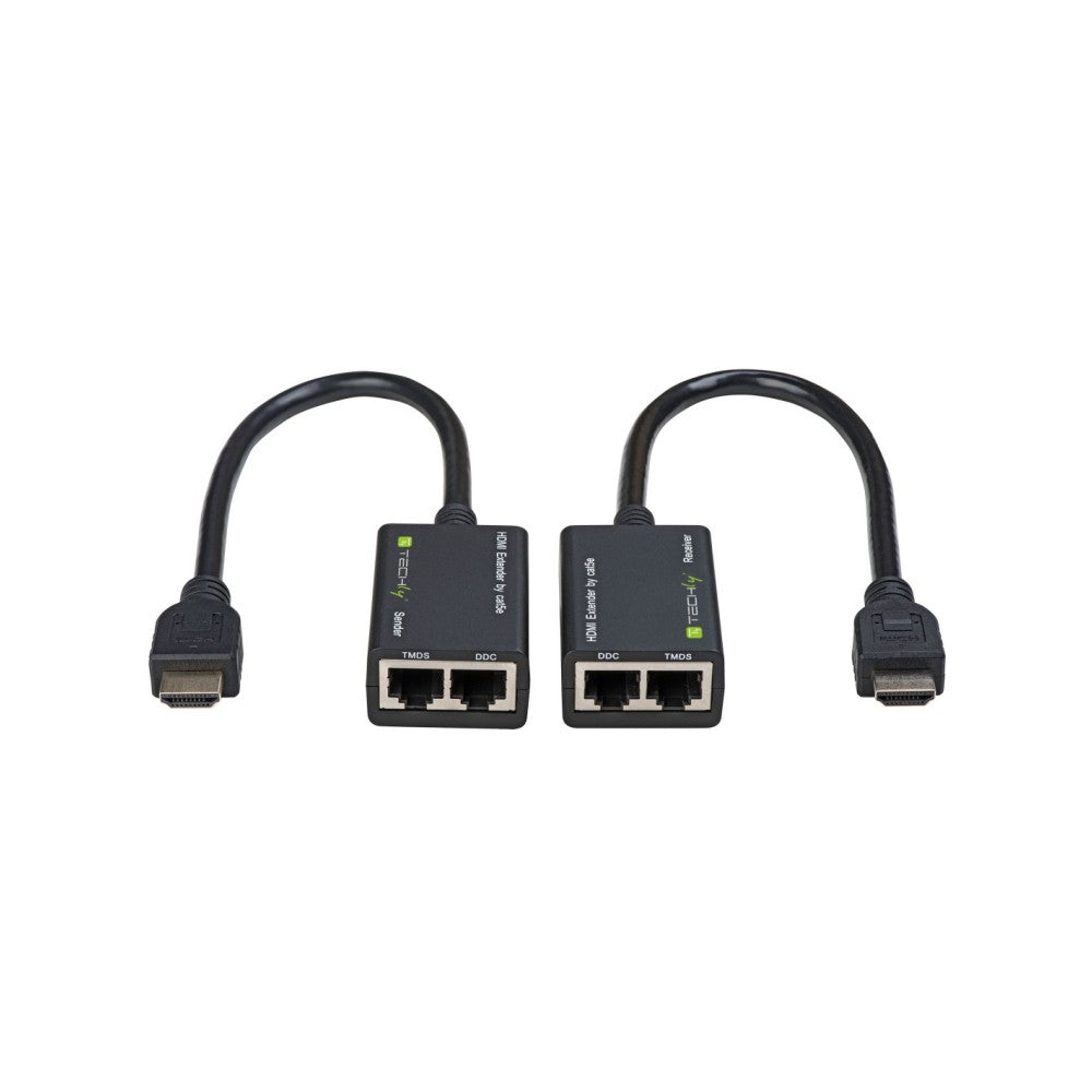Techly IDATA EXT-E30D Extendeur HDMI 1080p60Hz jusqu'a 30m sur câble Cat5e/6