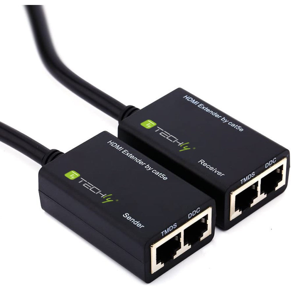 Techly IDATA EXT-E30D Extendeur HDMI 1080p60Hz jusqu'a 30m sur câble Cat5e/6