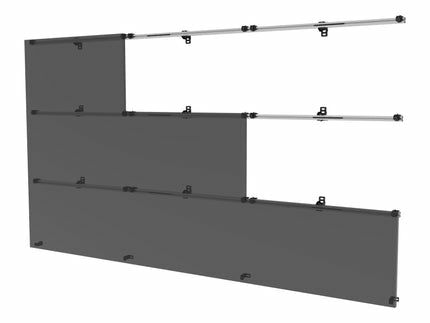 3x3 Universal wall mount for latching dvLED displays up to 960mm wide