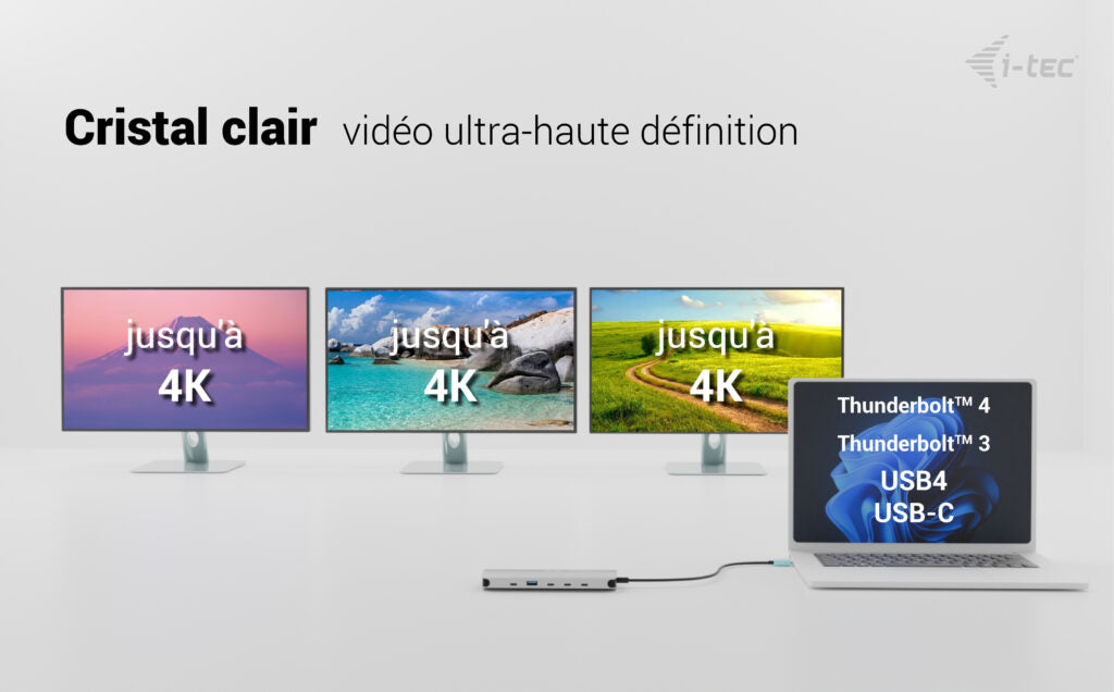 I-TEC USB-C Metal NanoDock 2xHDMI 1xUSB-C Video 1xGLAN 1xAudio/Mic 1xSD/microSD 1xUSB 3.2 3xUSB-C 3.2 Gen2 2xUSB 2.0 PD140W+charger