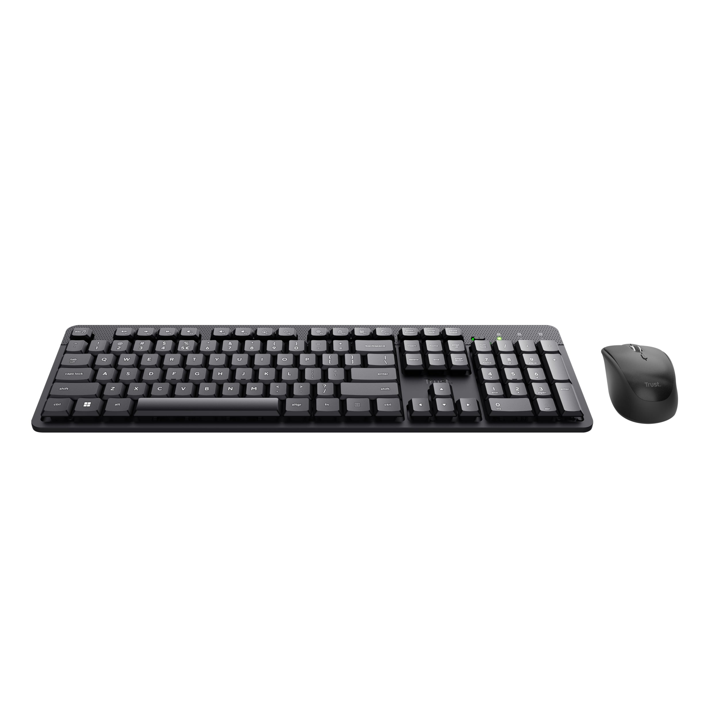 TRUST Pack clavier & souris sans fil ODY II silencieux - noir (FR)
