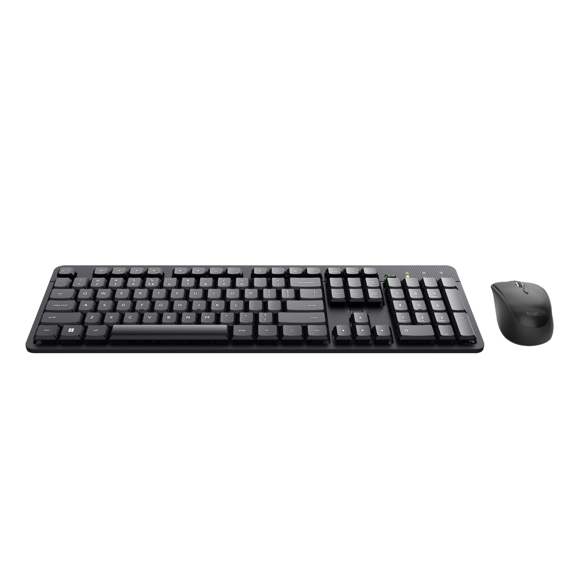 TRUST Pack clavier & souris sans fil ODY II silencieux - noir (FR)