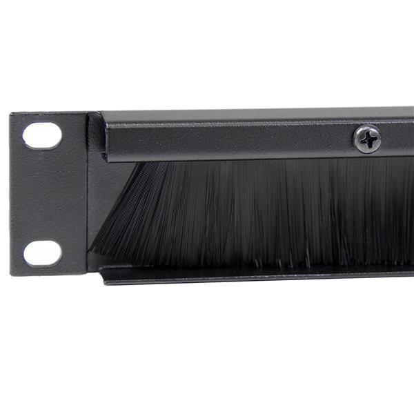 1U Brush Strip - Rack Cable Management