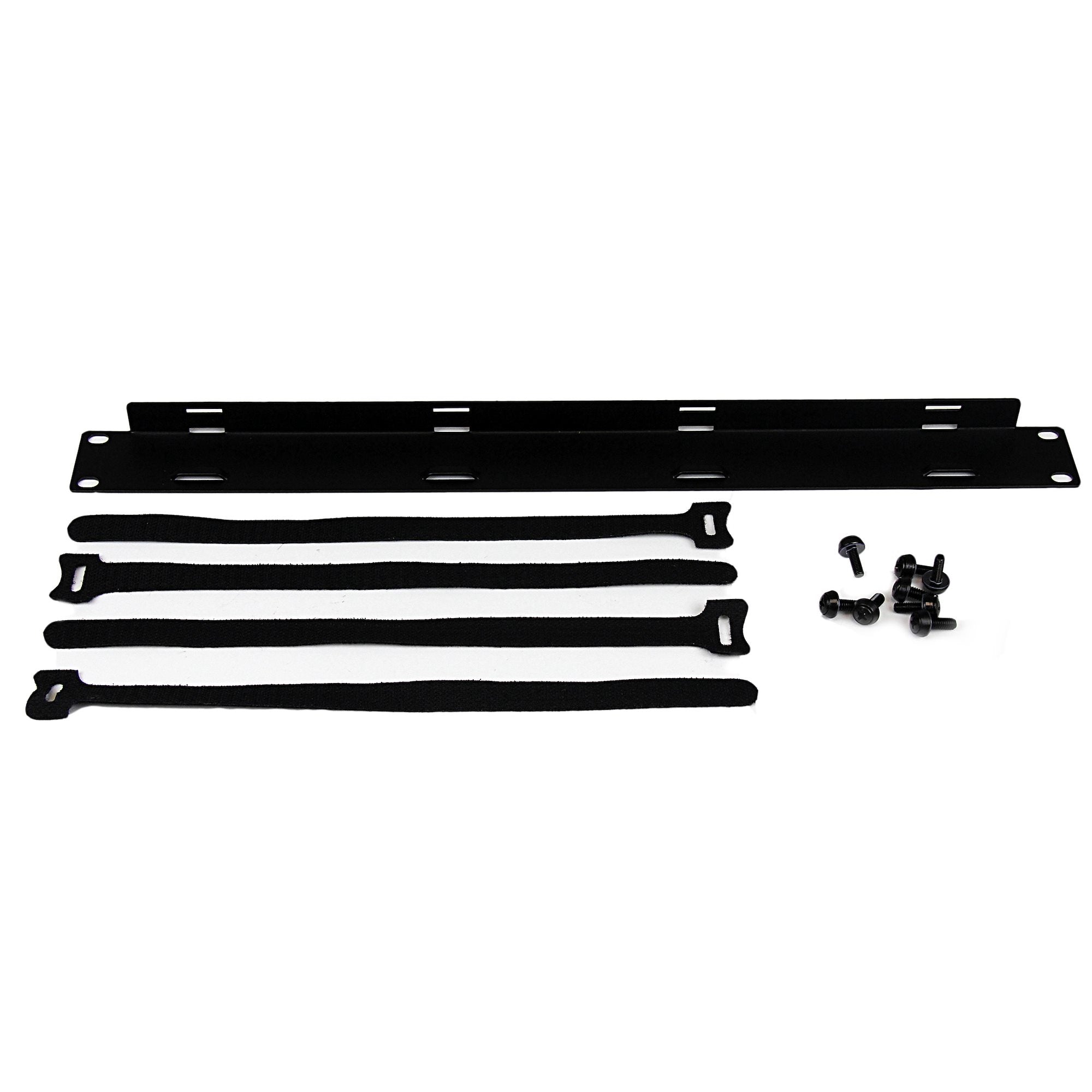 1U Rack Cable Management Panel with Ties