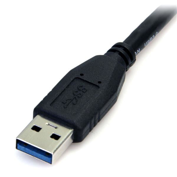 0.5m 1.5ft Black USB 3.0 Micro B Cable