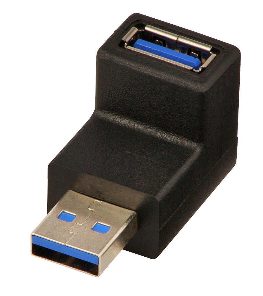 LINDY USB 3.0 Adapter Type A 90 degree down Type A Male/Female