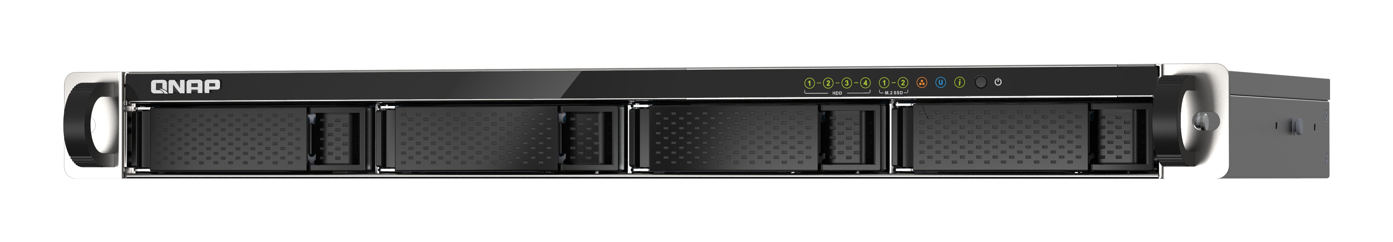 4-bay 1U short-depth 12" NAS Marvell Oc