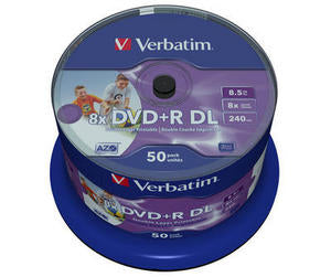 DVD+R/8.5G 8x DoubleLayer 50pk Printable