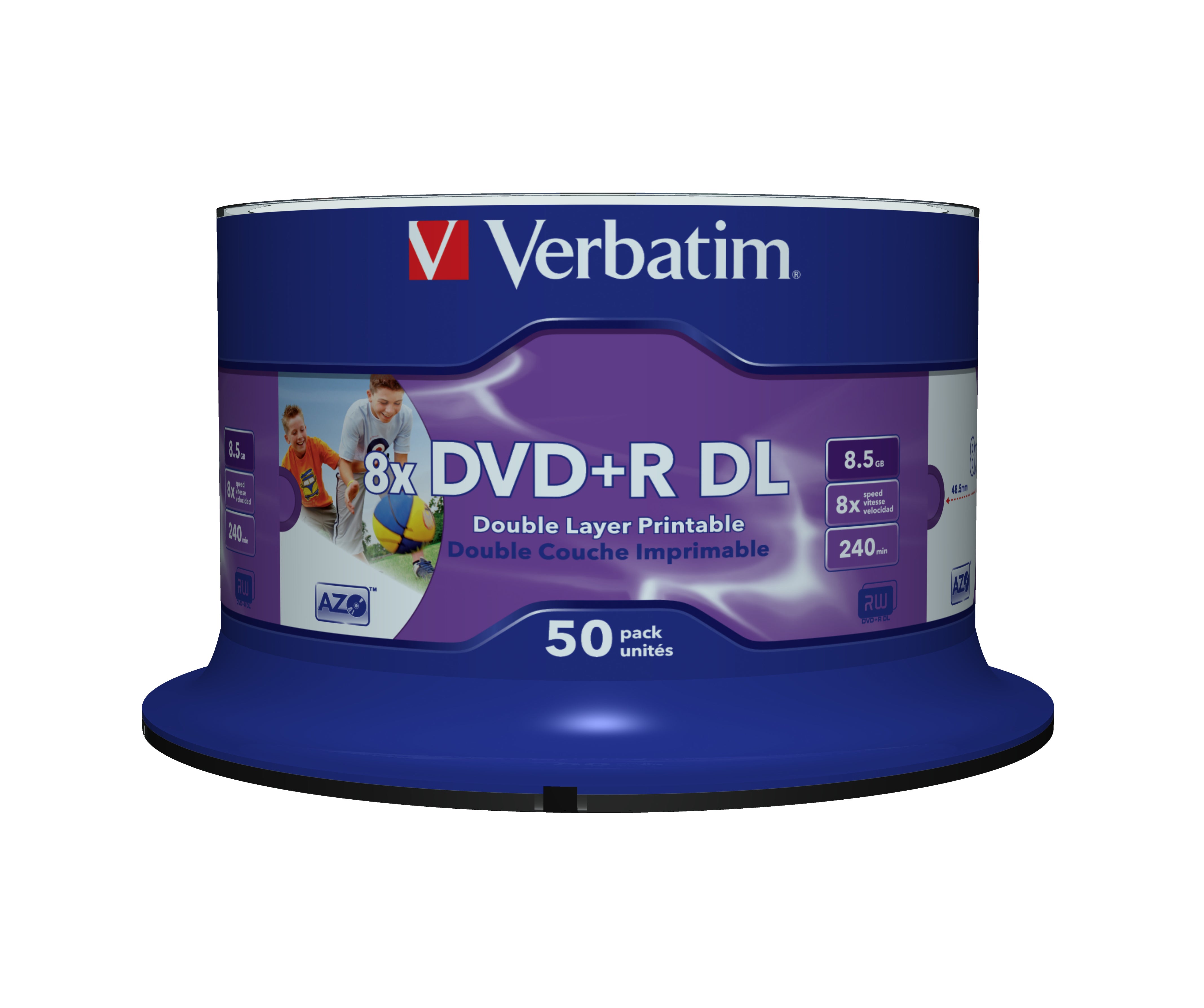 DVD+R/8.5G 8x DoubleLayer 50pk Printable