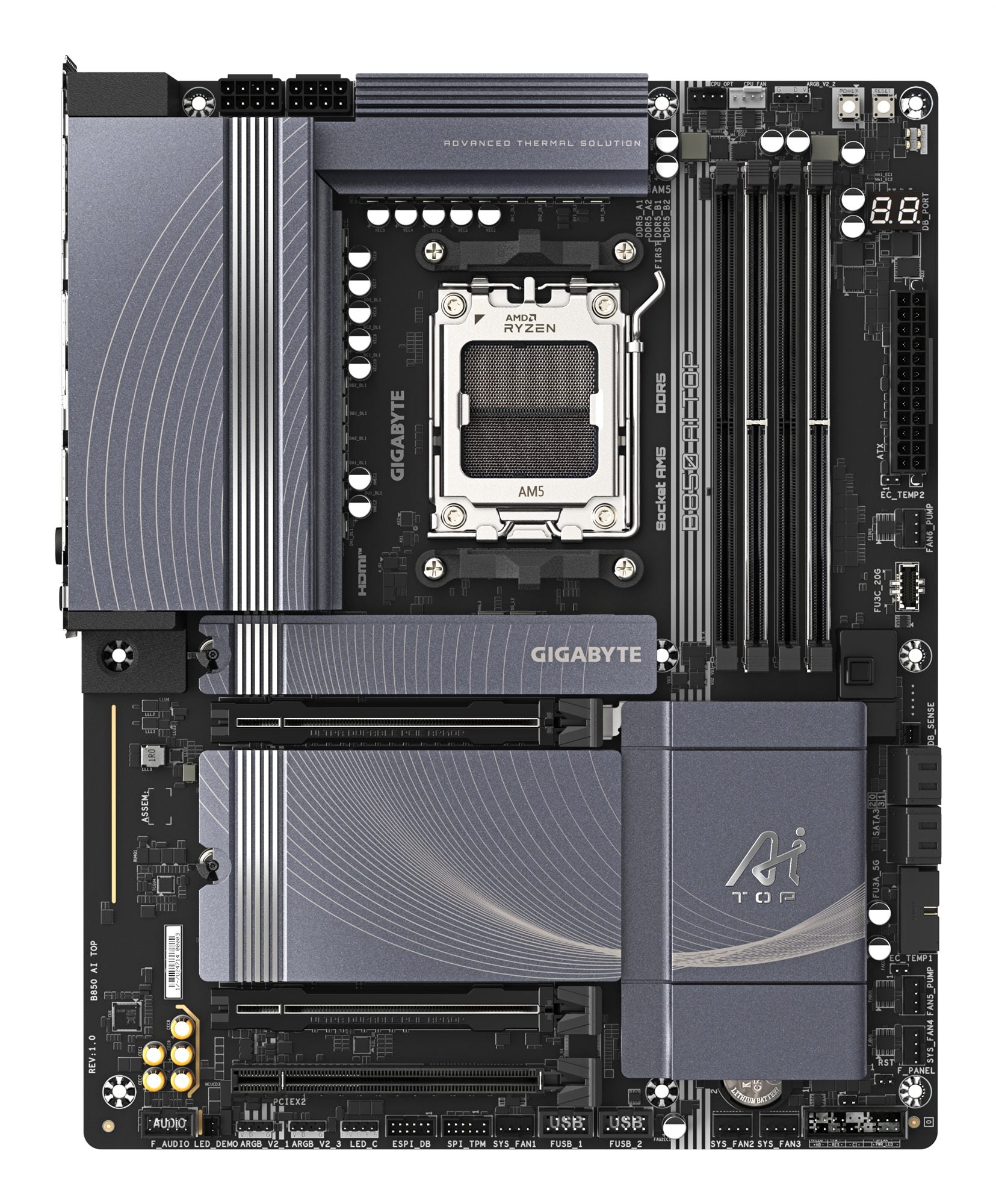 GIGABYTE B850 AI TOP carte mere AMD B850 Emplacement AM5 ATX