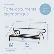 R-GO TOOLS Porte documents Flex Read, transparent