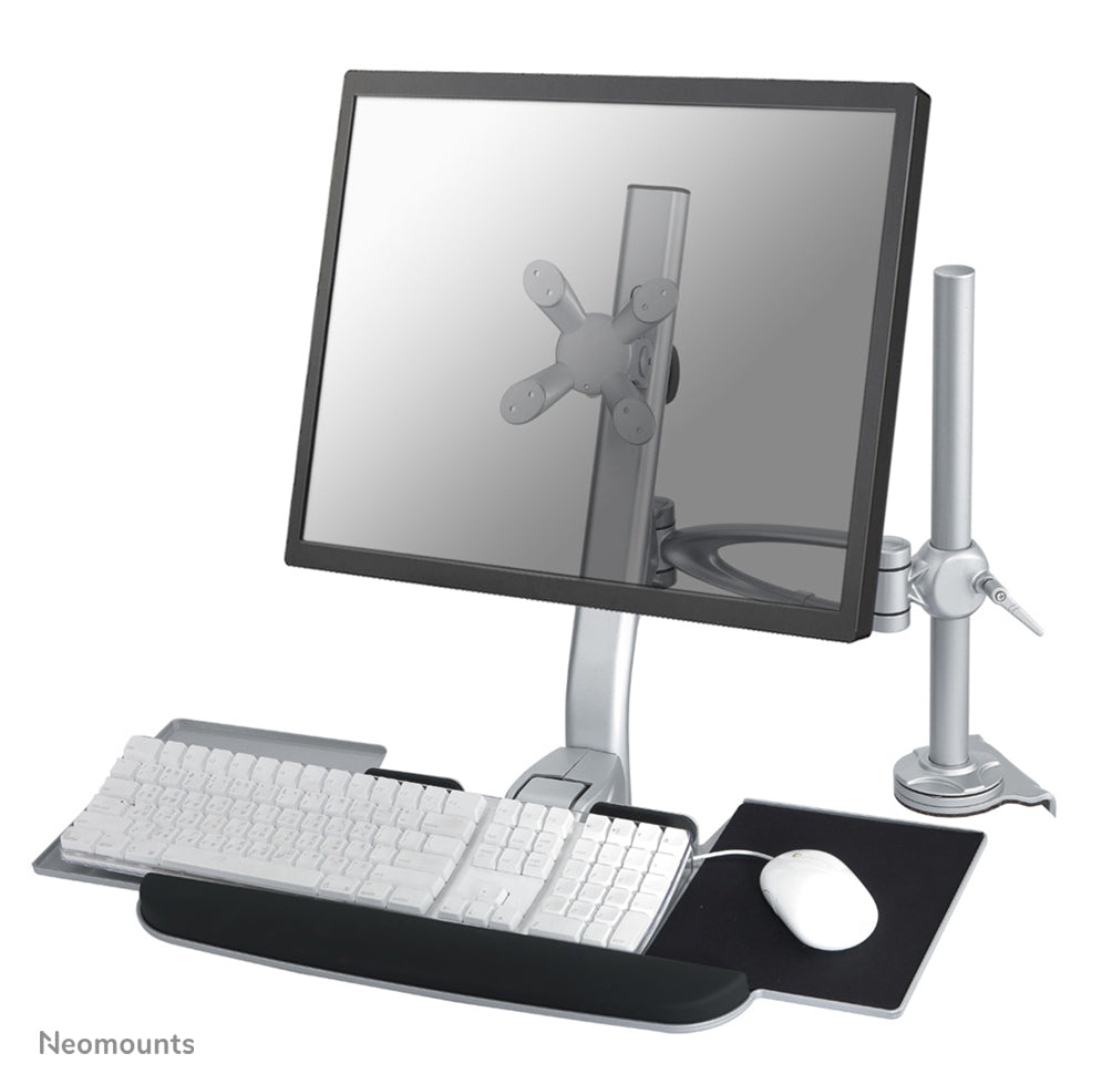 Screen/Keyb/Mouse Desk Mount 10-24" SILV