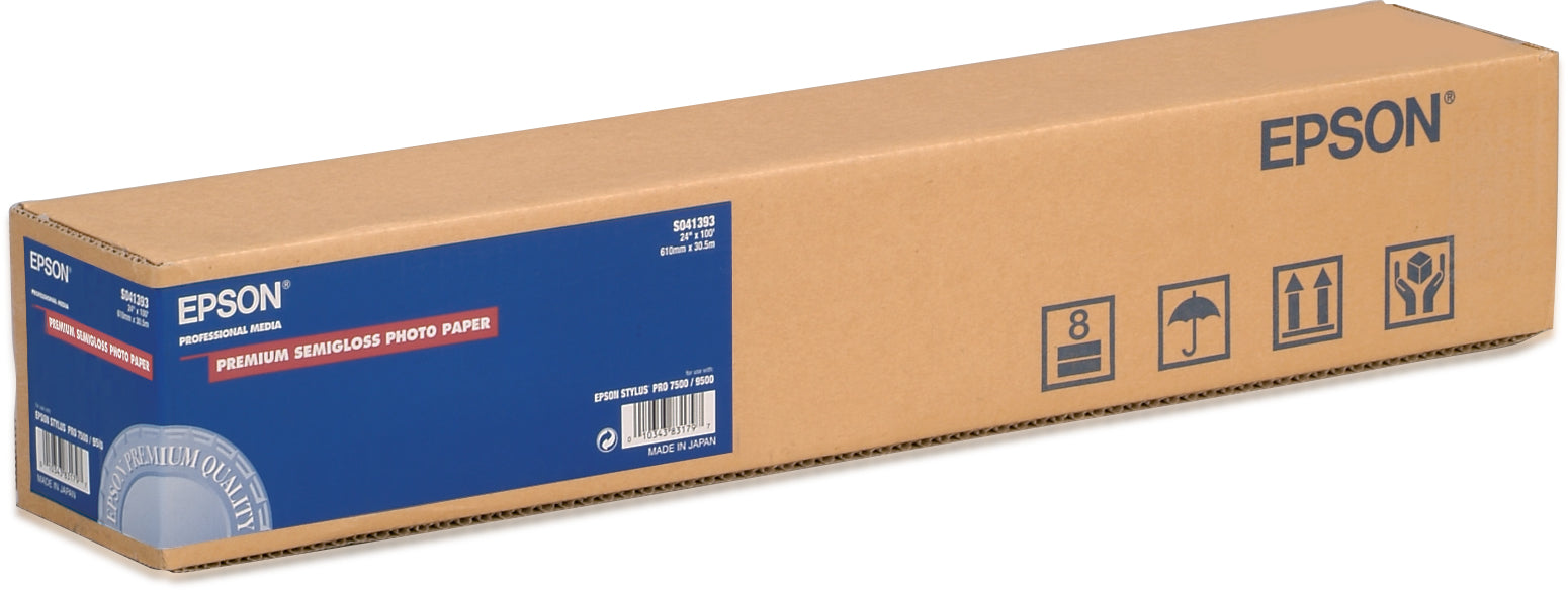 EPSON S041393 Premium semigloss photo  papier inkjet 160g/m2 610mm x 30.5m 1 rouleau pack de 1