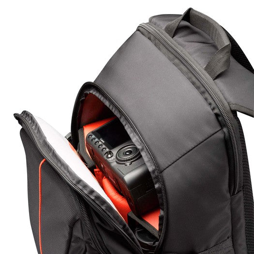 Nylon SLR Backpack full-size black/red