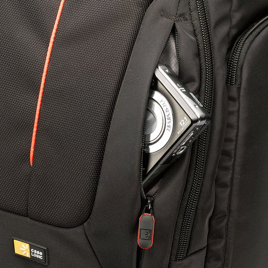 Nylon SLR Backpack full-size black/red