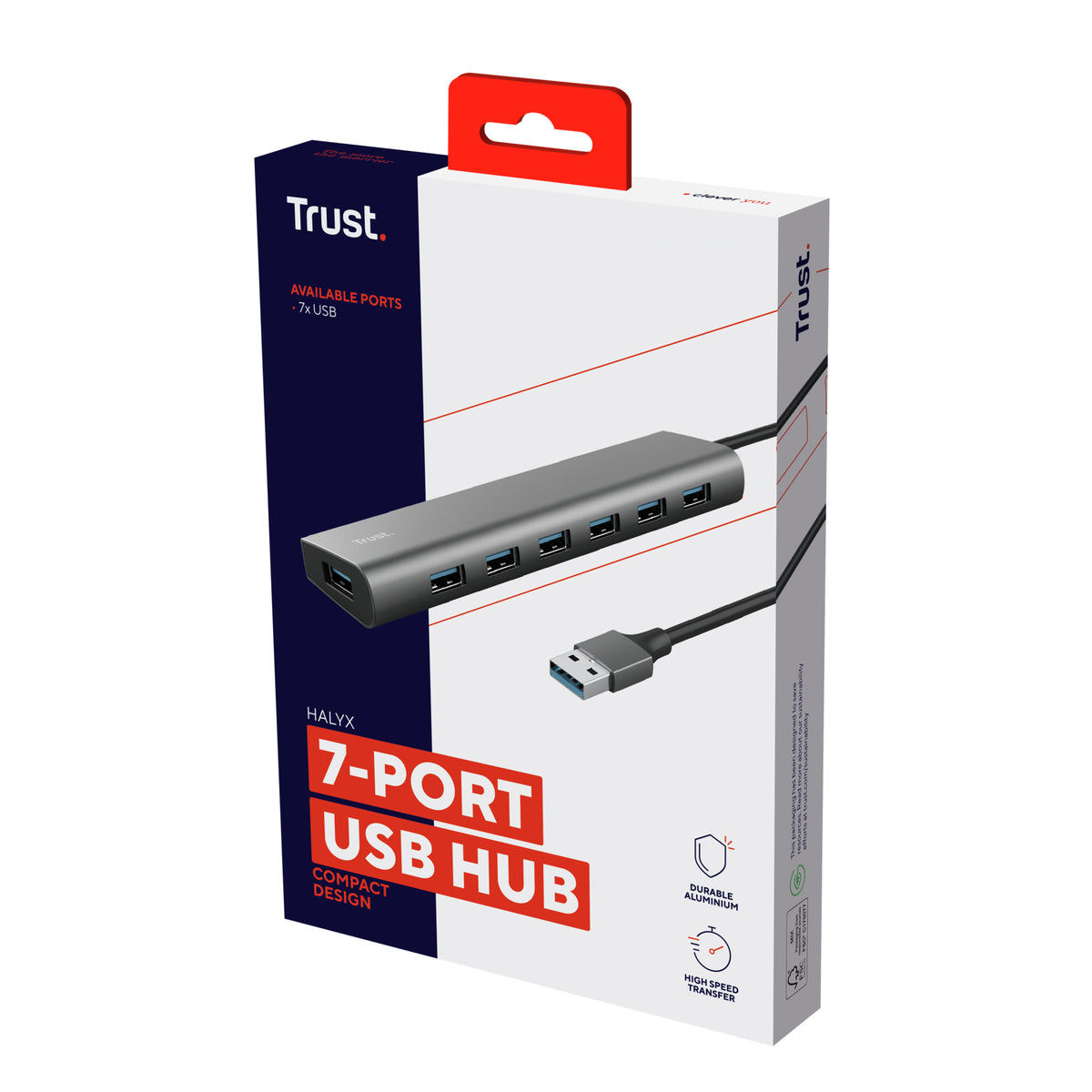 TRUST Hub USB-A HALYX 7 ports USB 3.2