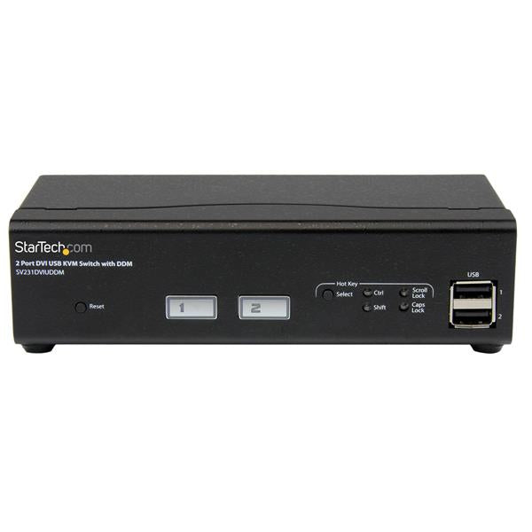 2 Port USB DVI KVM Switch with DDM