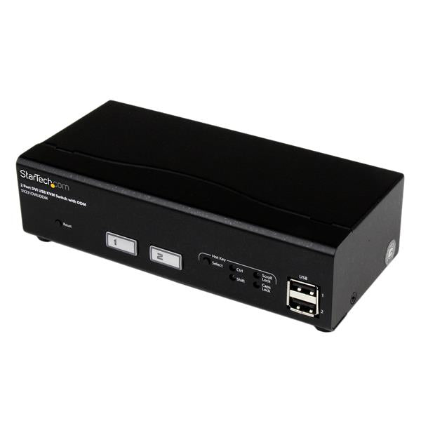 2 Port USB DVI KVM Switch with DDM