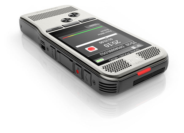 PHILIPS Pocket-Mémo DPM6000: Enregistreur vocal à bouton-poussoir, 2 Mic Stéréo