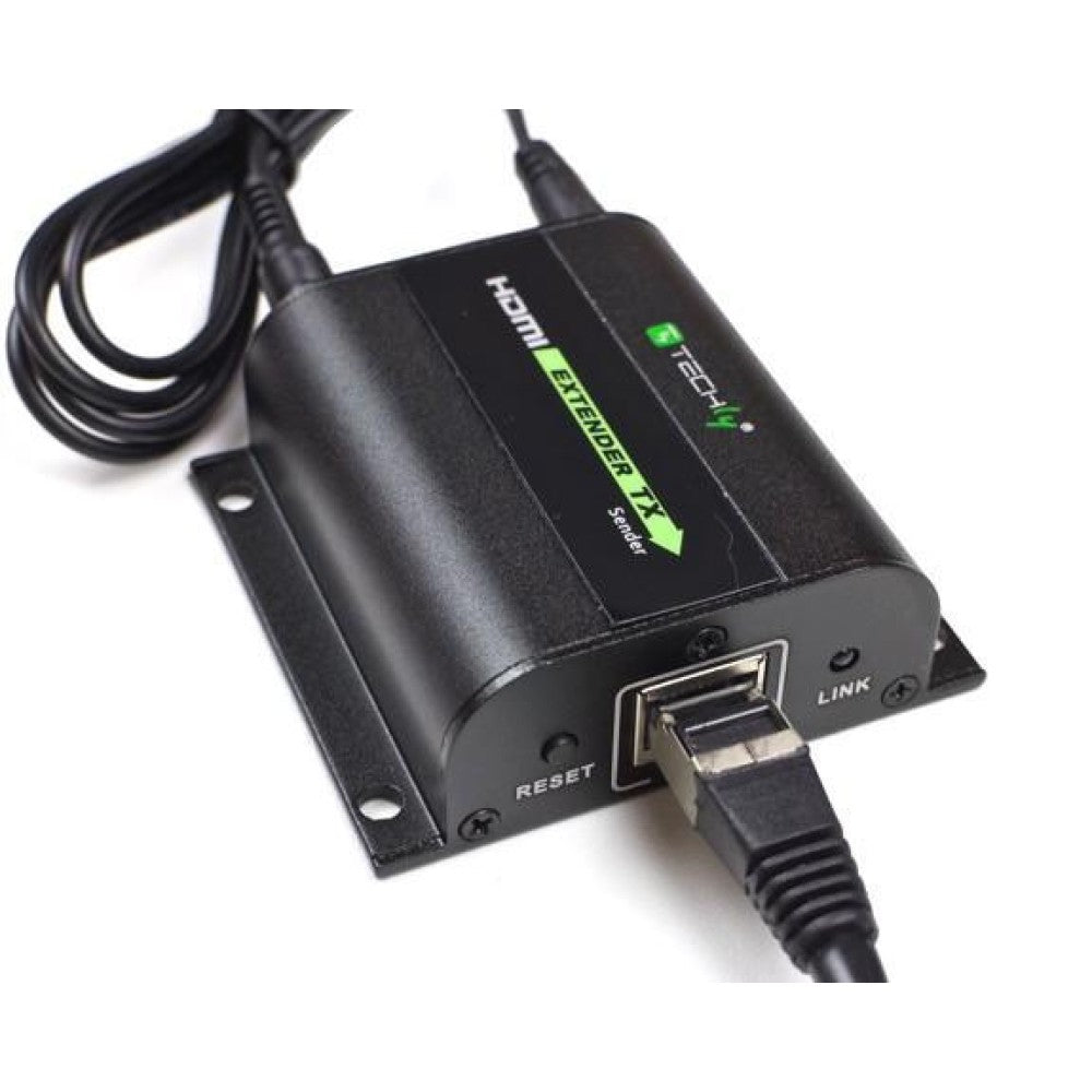 Techly IDATA EXT-E70I Extendeur HDMI 1080p60Hz jusqu'a 60m sur Cat6 avec IR