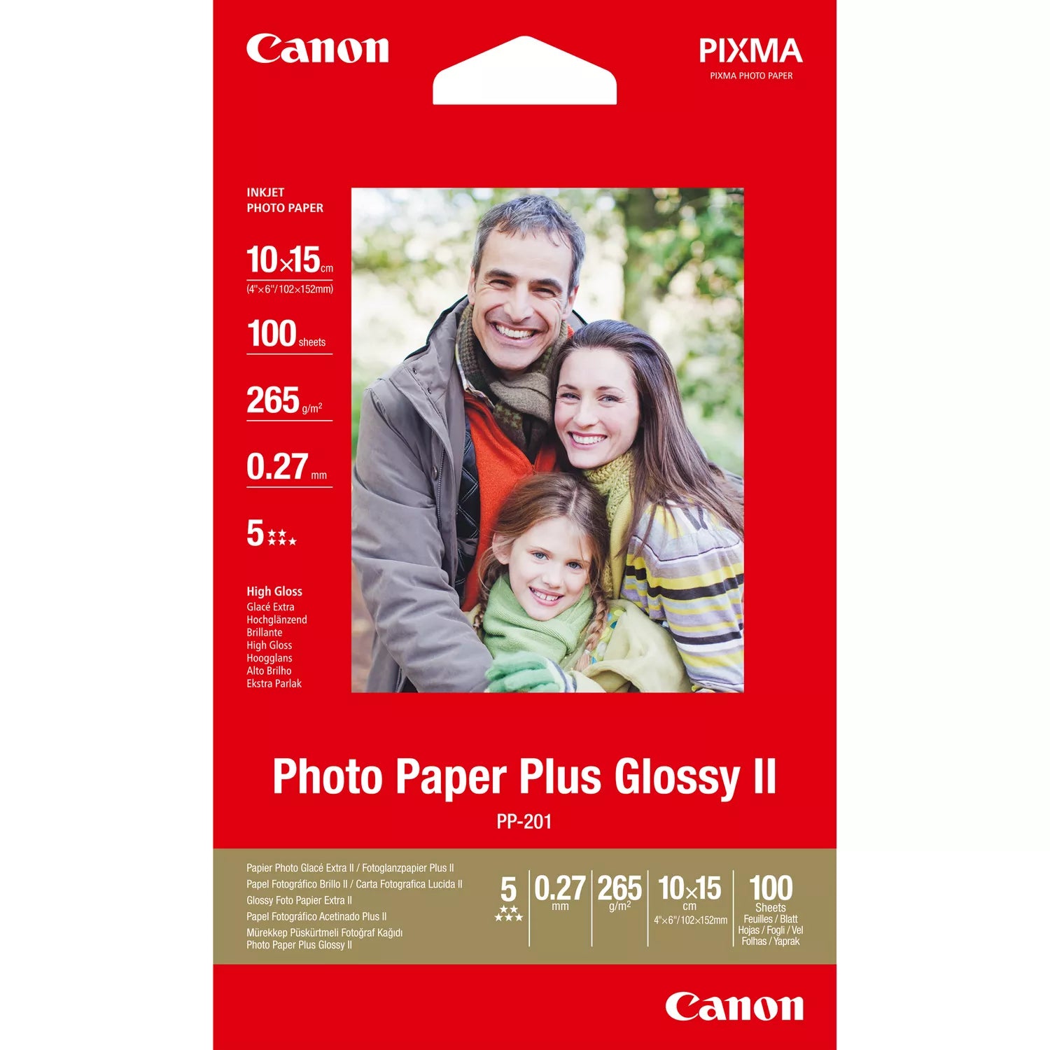CANON PP-201 Photo Paper 4x6 100sheets