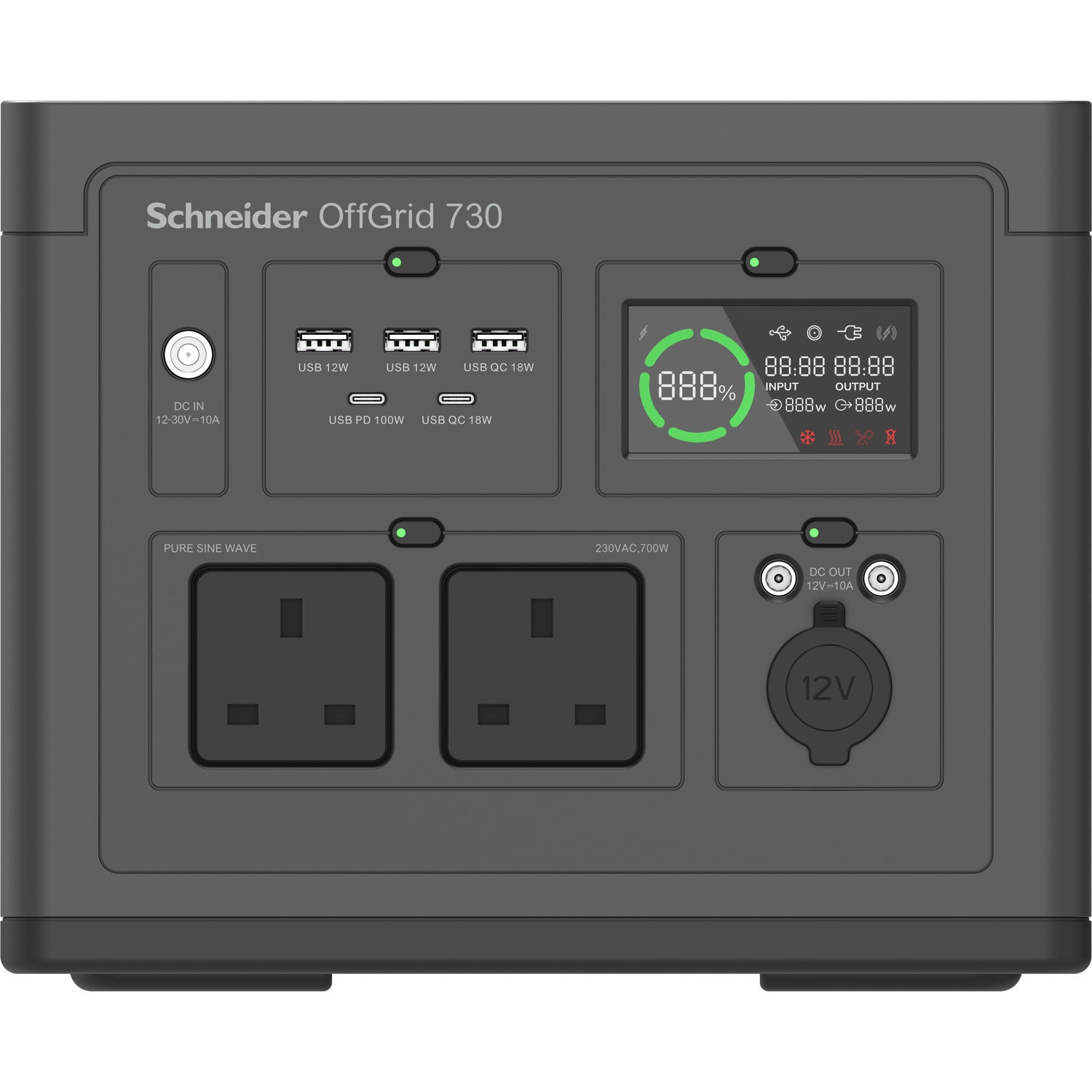 APC Schneider OffGrid Portable Power Station 730 738Wh Lithium-ion 2 UK Sinewave
