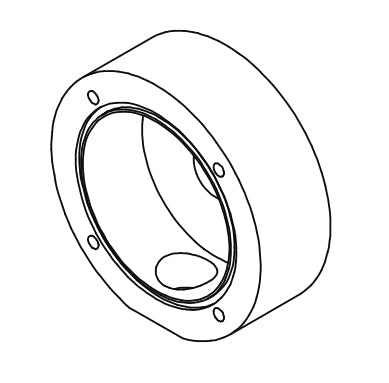 BOSCH PLATINE DE FIXATION AVEC PASSAGE DE CÂBLE MIC 400 BLANC/SABLE/ MIC-SCA-WD