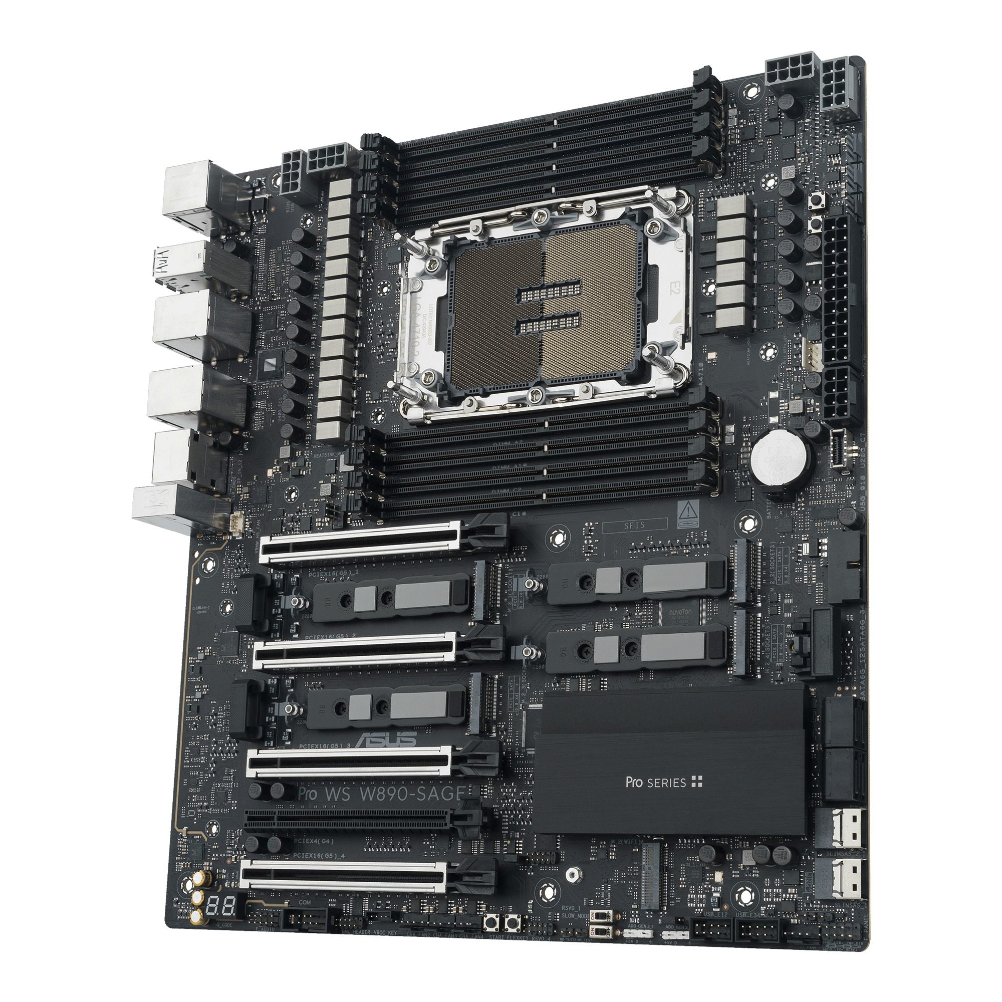 ASUS PRO WS W890-SAGE LGA4710-2 EEB workstation motherboard 8xDDR4 4xPCIe 5.0 4xM.2 4xSATA
