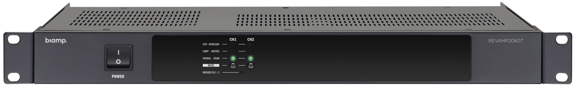Biamp Professional 2 Channel Class-D Power Amplifier (2x 60W/100V)