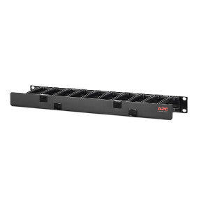 APC Horizontal Cable Manager Single-Sided with Cover Rack cable management kit Black 1U 19 TAA Compliant