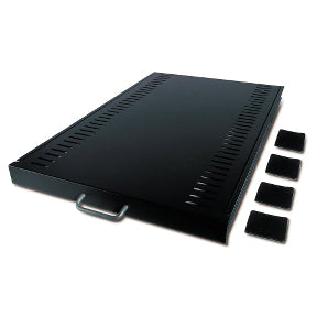 APC ETAGERE NOIRE COULISSANTE NETSHELTE POUR EQUIPEMENTS MAXI 45KG RACK 1U