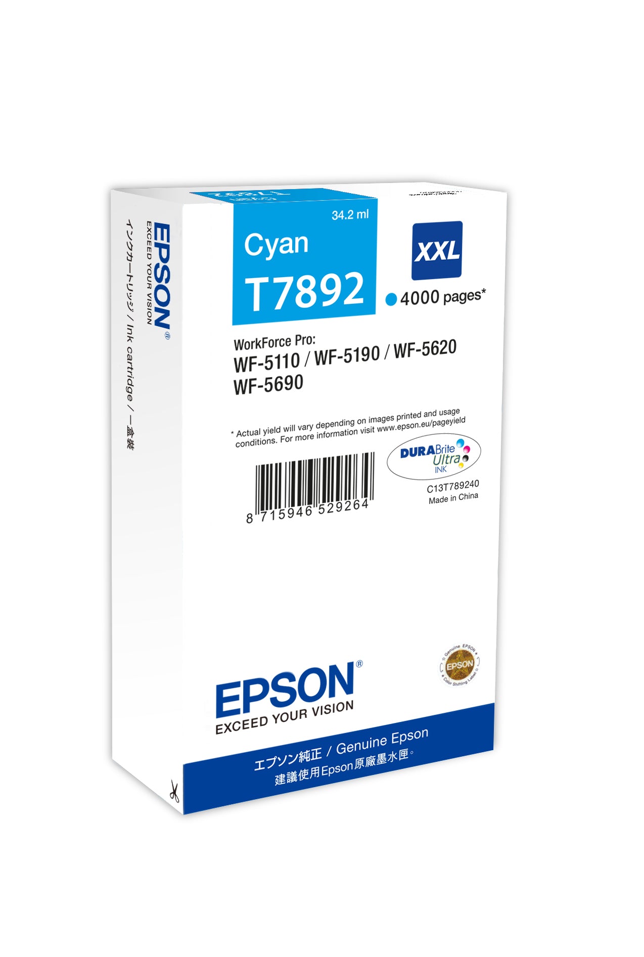 Ink/T789 DURABrite Ultra 34.2ml CY