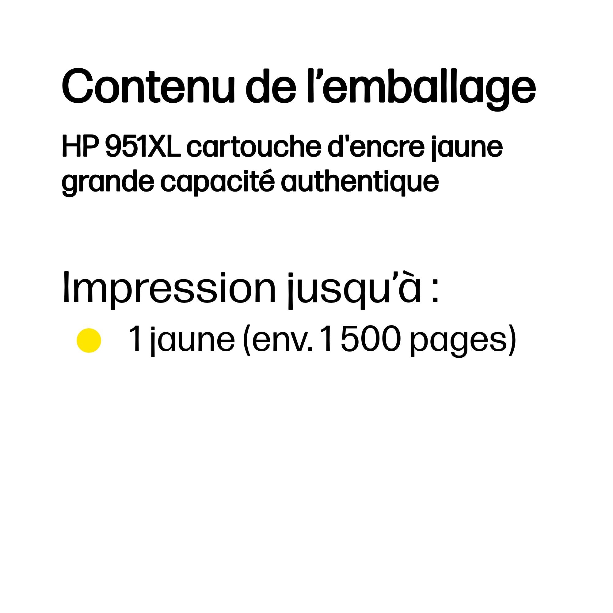 HP 951XL original Ink cartridge CN048AE 301 yellow high capacity 1.500 pages 1-pack Blister multi tag Officejet